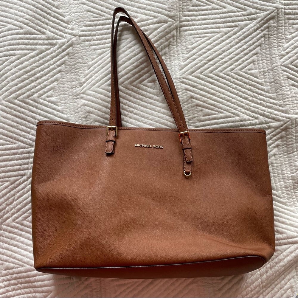 Michael Kors Brown Leather Computer Bag & Purse